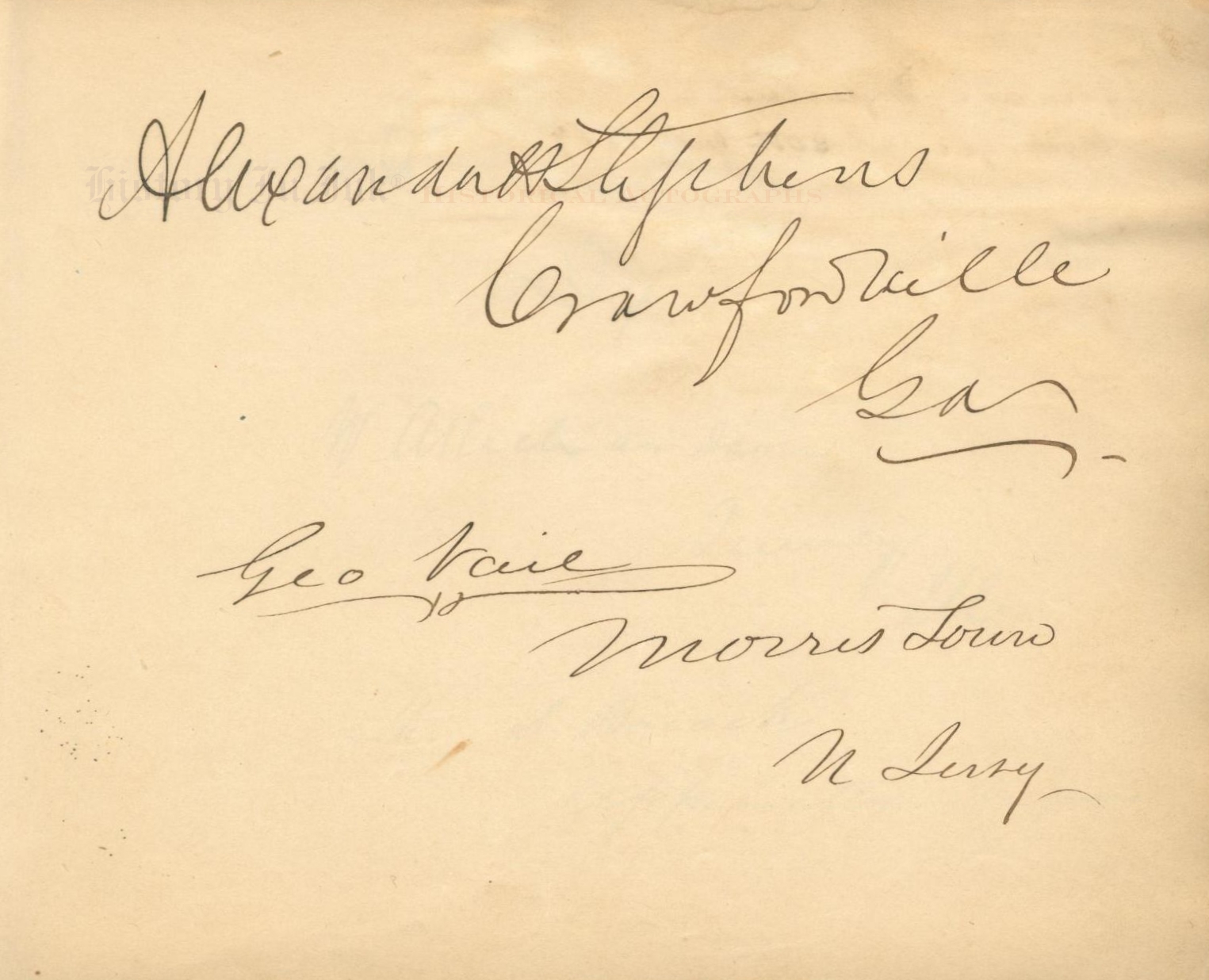 √ Jefferson Davis Signature